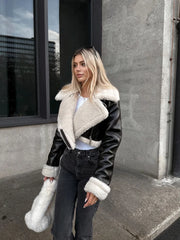 Tommy Jeans - Wollen crop jas