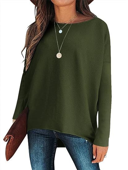 ✨Uitverkoop⭐Dames Oversized Dolman Sleeve Gebreide Trui