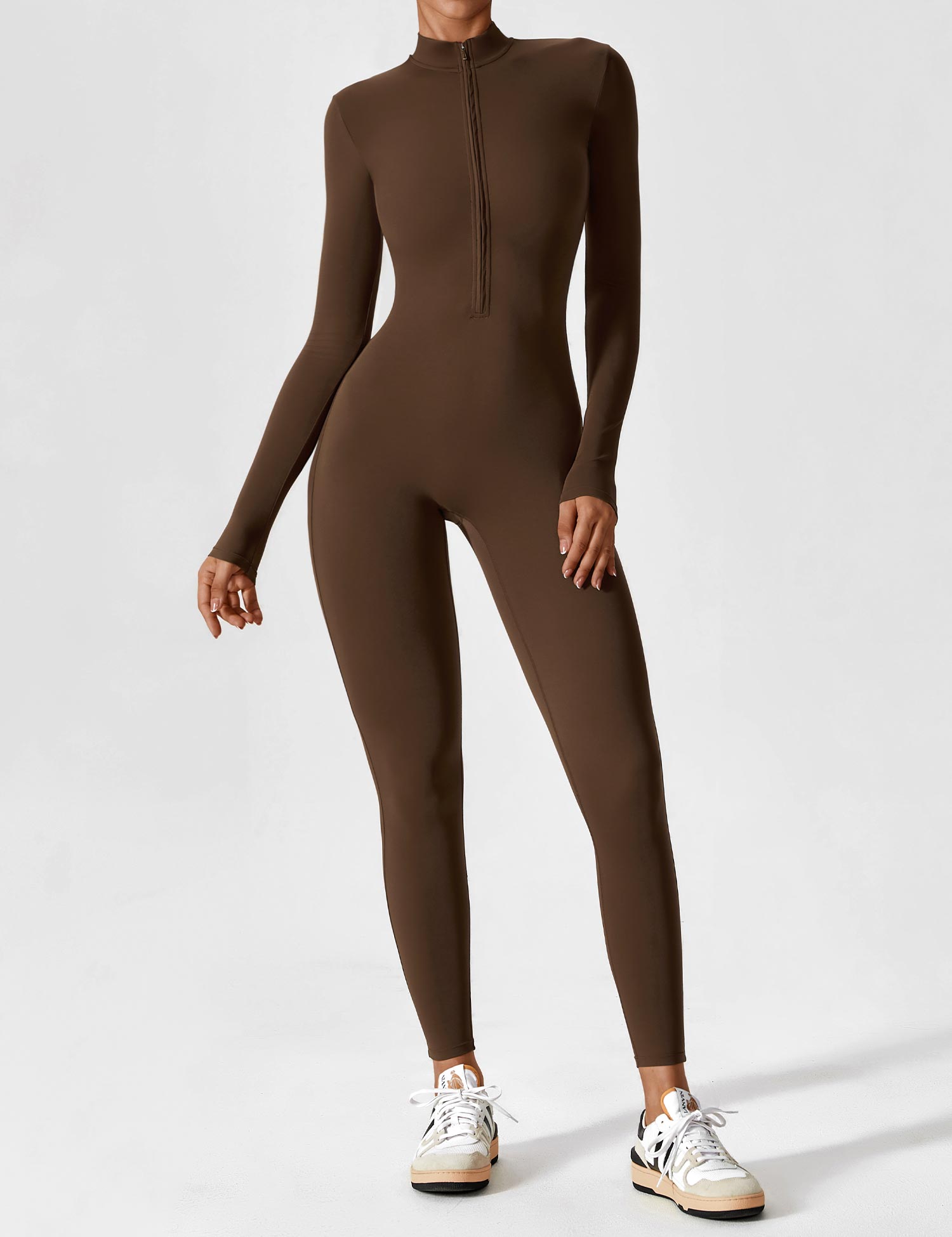 Jacobeli Long Sleeve/ Short Sleeve Zipper Jumpsuit