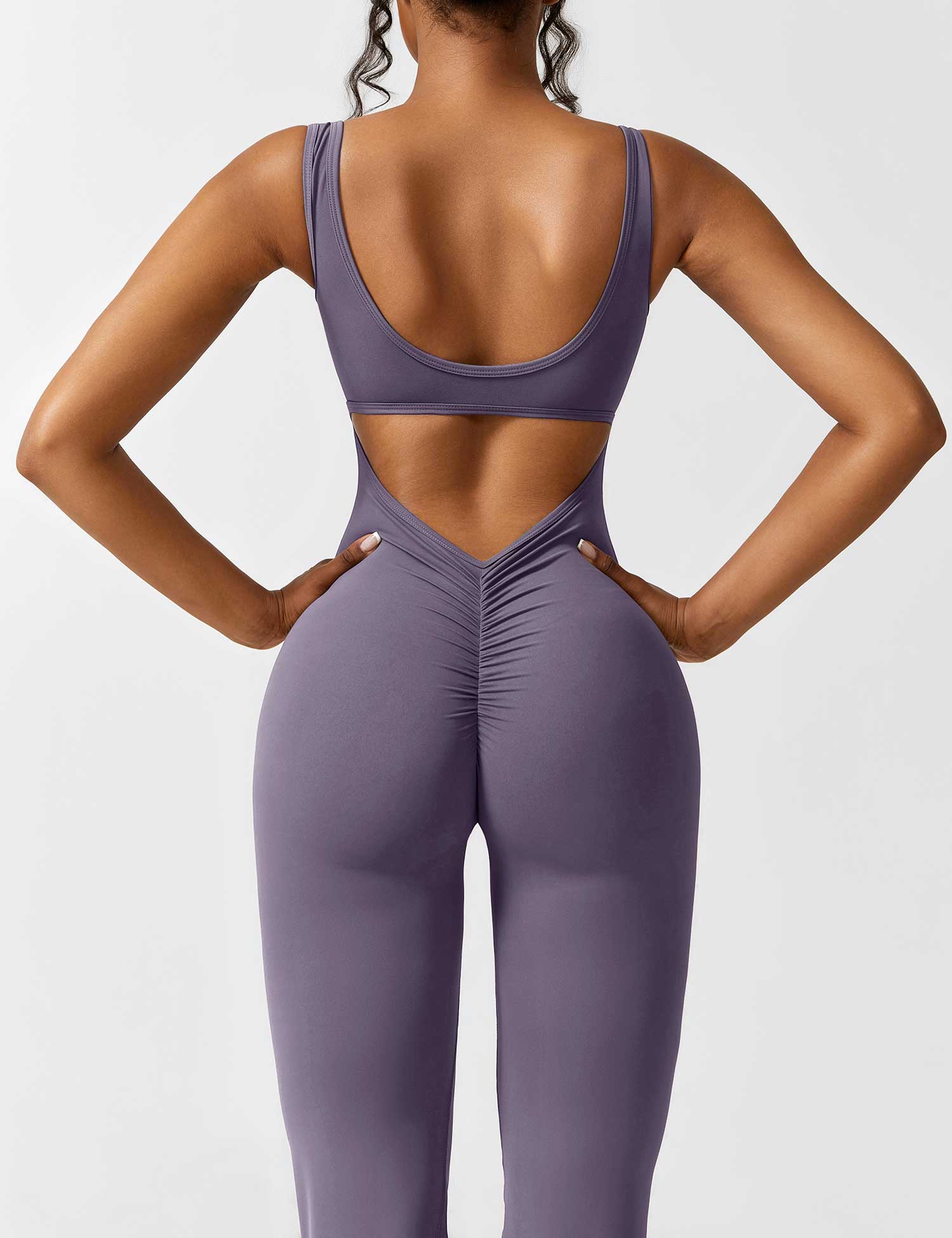 Jacobeli Milano - Yeoreo V-rug Flare Overall Jumpsuit