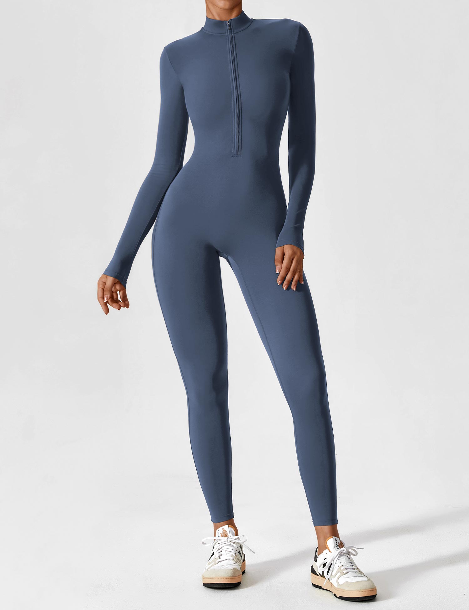 Jacobeli Long Sleeve/ Short Sleeve Zipper Jumpsuit