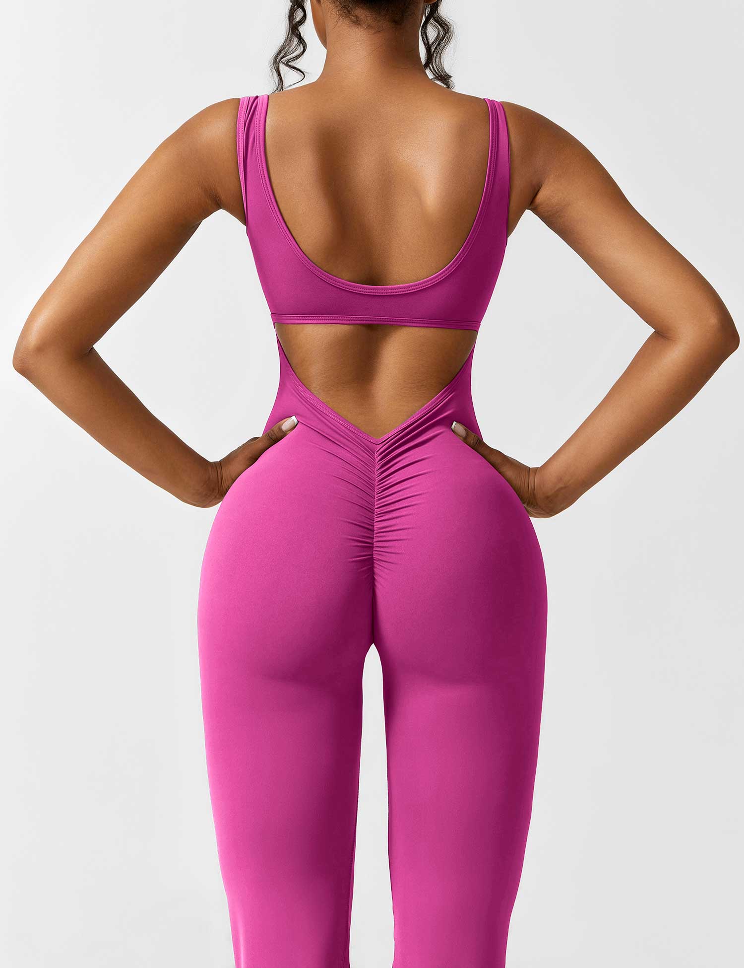 Jacobeli Milano - Yeoreo V-rug Flare Overall Jumpsuit