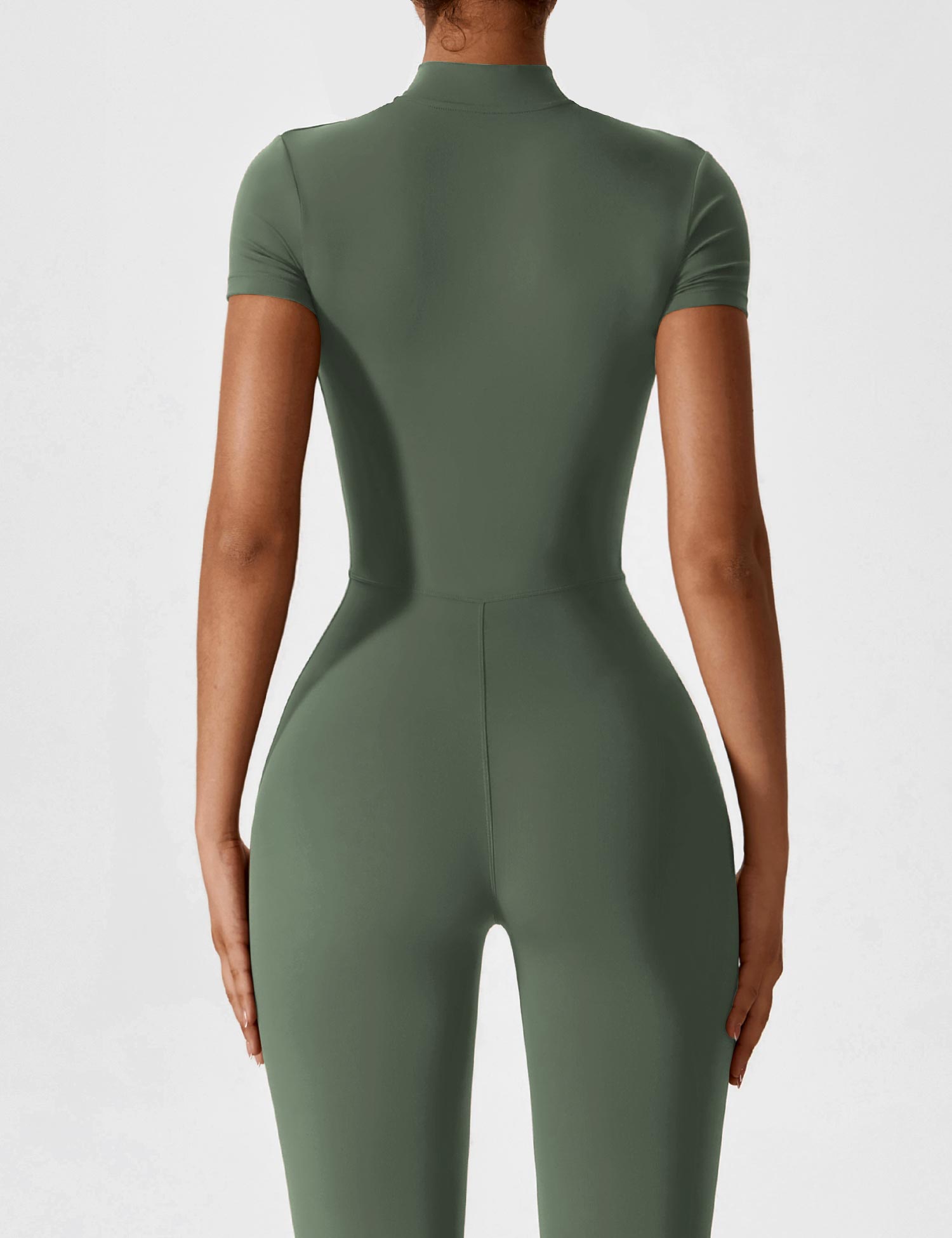 Jacobeli Long Sleeve/ Short Sleeve Zipper Jumpsuit