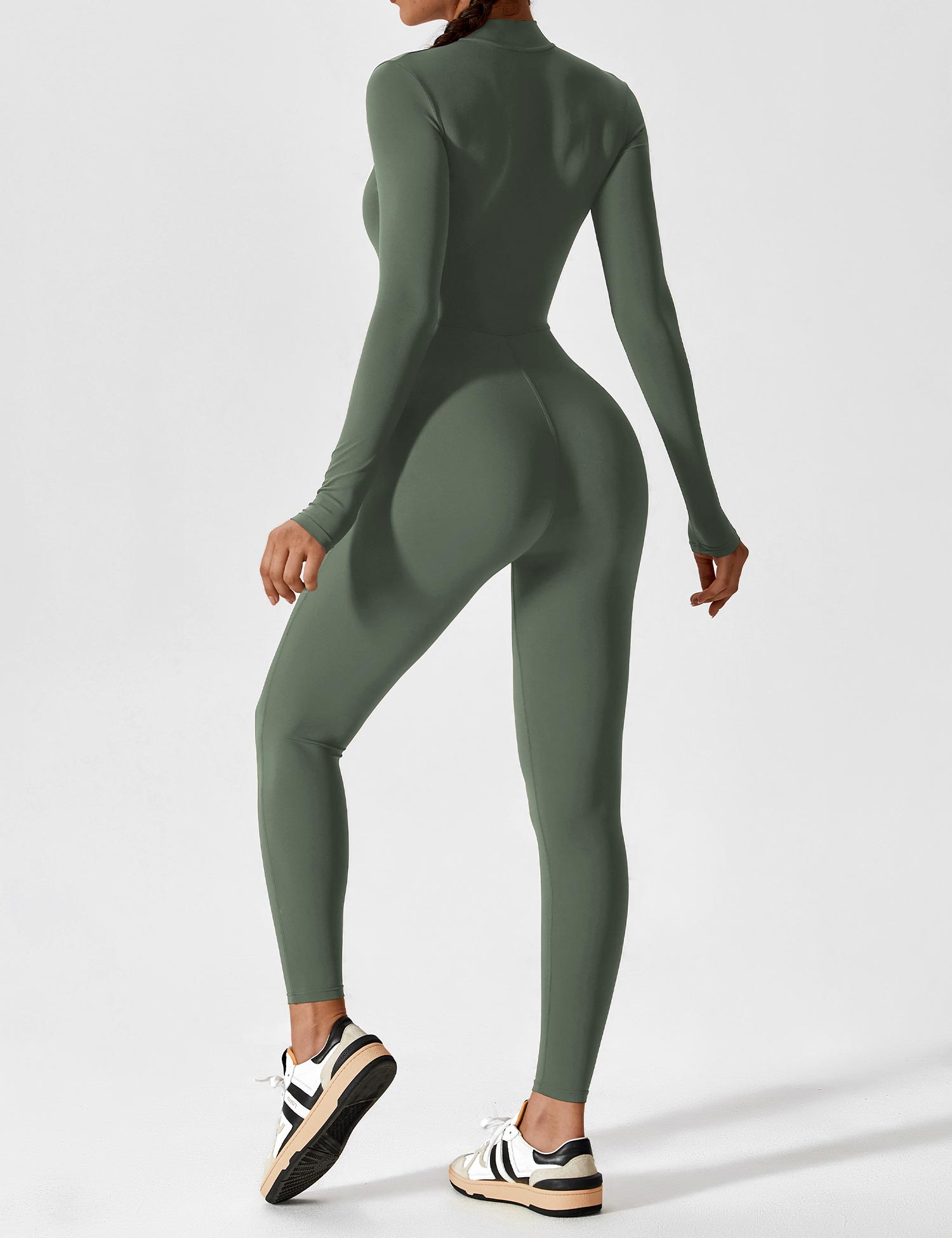 Jacobeli Long Sleeve/ Short Sleeve Zipper Jumpsuit